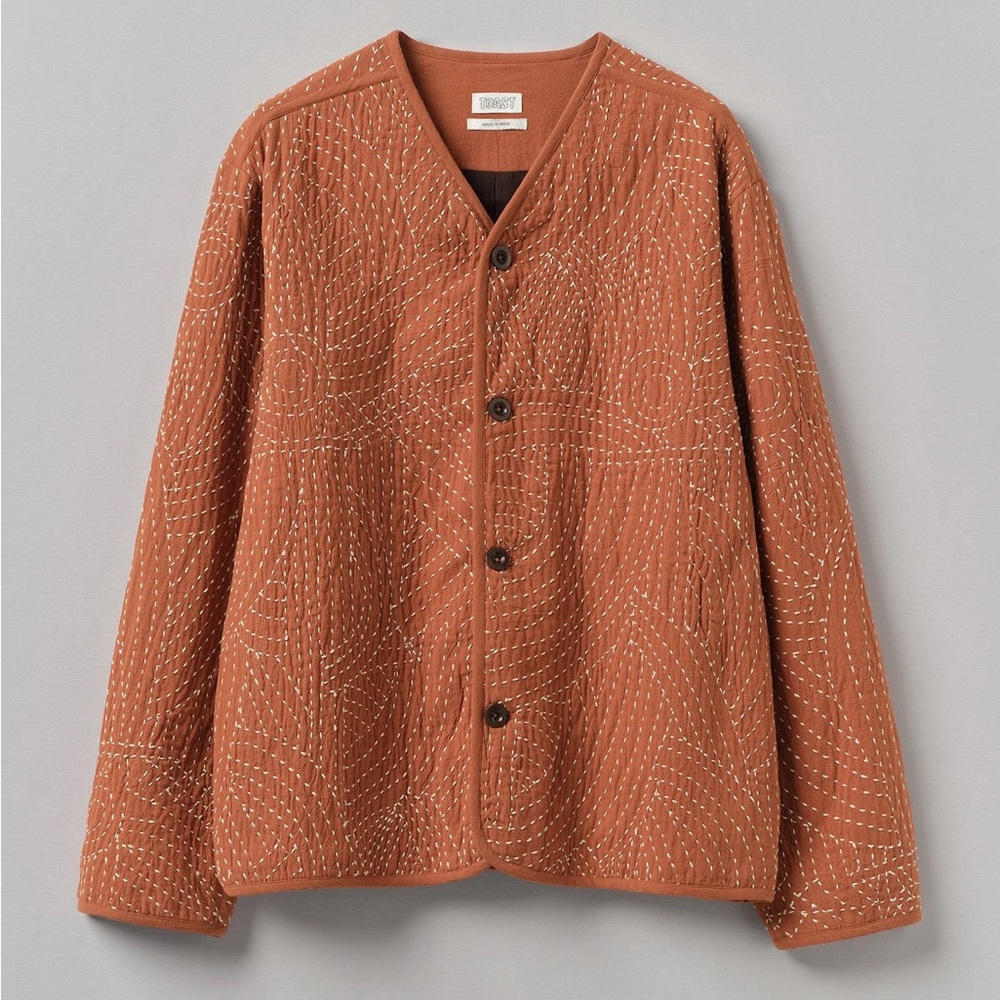 Toast hand embroidered kantha relaxed jacket